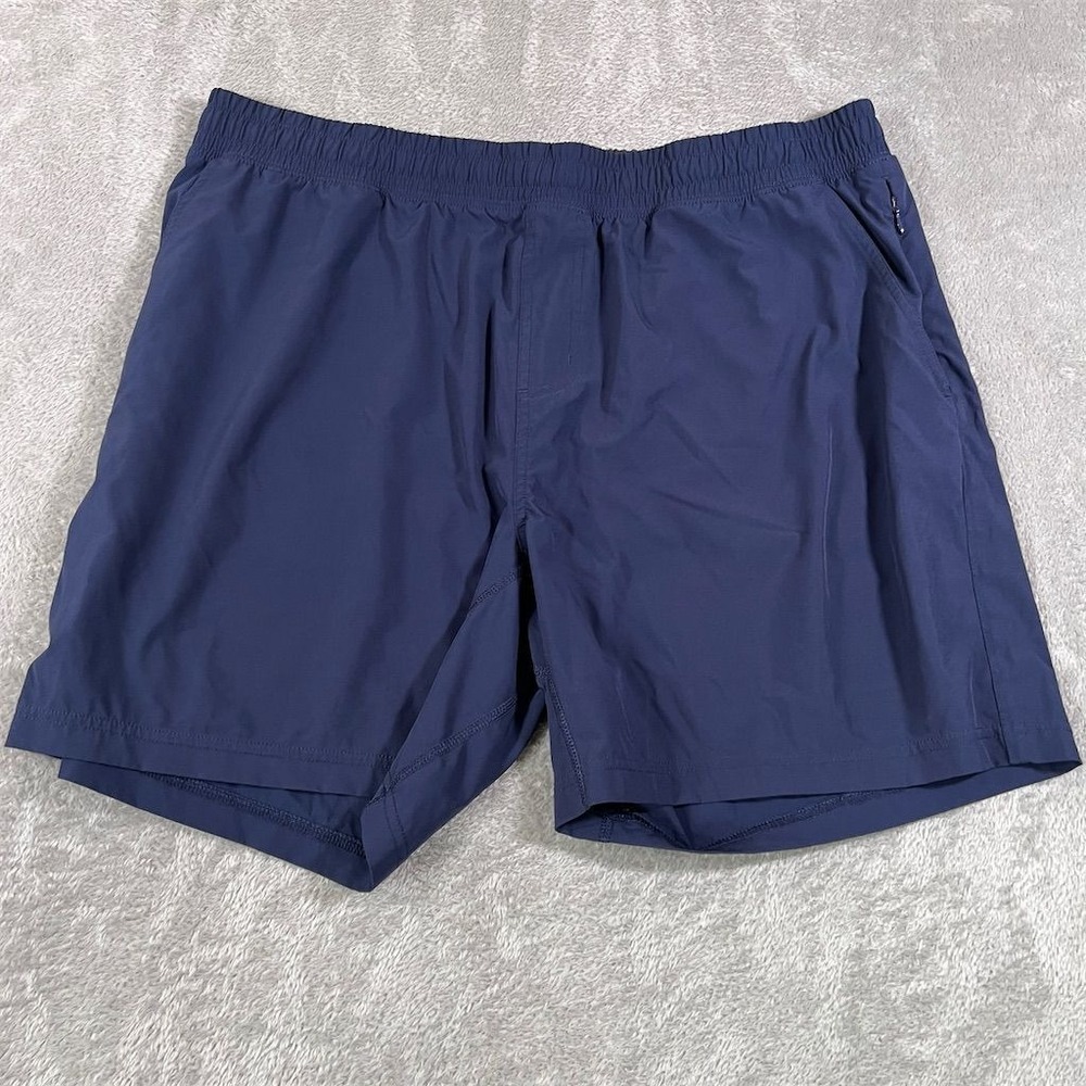 Rhone Men's Performance Shorts‎ 2XL Blue 7" Inseam Linerless Casual Summer